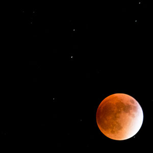 Lunar Eclipse, City of Rocks, New Mexico